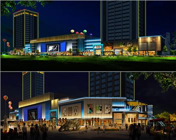 湖北樓體亮化-正上新世界商業(yè)樓亮化工程